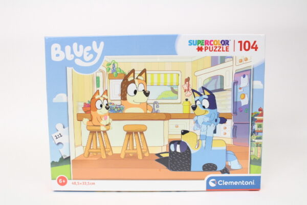 CLE puzzle 104 maxi SuperKolor Bluey 27169