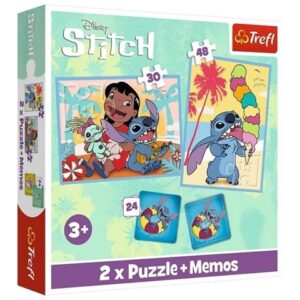 PUZZLE 2w1+memos Wesoły dzień Lilo&Stitch 93585